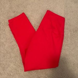 Red ascend leggings